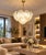 Gold 1980s Italian Amazing Large Murano Glass Gold Leaves Chandelier For Sale - Image 8 of 14