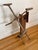 Brown Antique Primitive Wood Yarn Spinning Wheel For Sale - Image 8 of 11