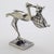 Vintage Italian Handmade Genuine Silver Stork With Newborn Baby Figurine Sculpture Miniature For Sale - Image 4 of 10