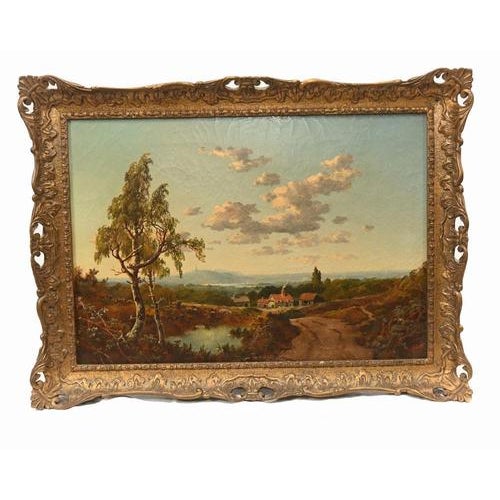 Victorian Artist, English Landscapes, 1880s, Oil Paintings, Set of 2 For Sale - Image 3 of 18