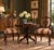 Early 20th Century Pair of French Louis XV Style Carved Walnut Side Chairs With Burgundy & Gold Damask Upholstery For Sale - Image 18 of 18