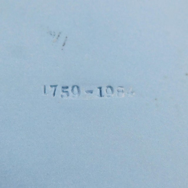 1970s Wedgwood Blue Jasperware Vanity or Serving Platter With Cupid For Sale - Image 5 of 5