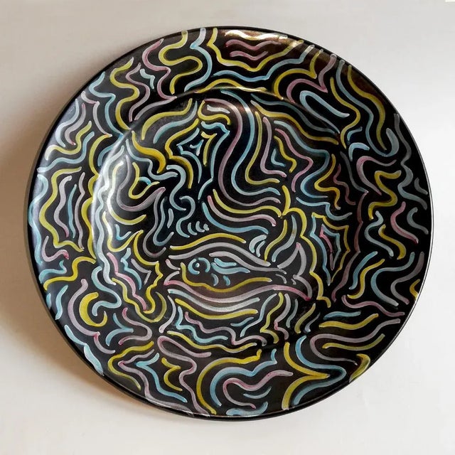 Ceramic Vintage Plate from Deruta Ceramics For Sale - Image 7 of 7