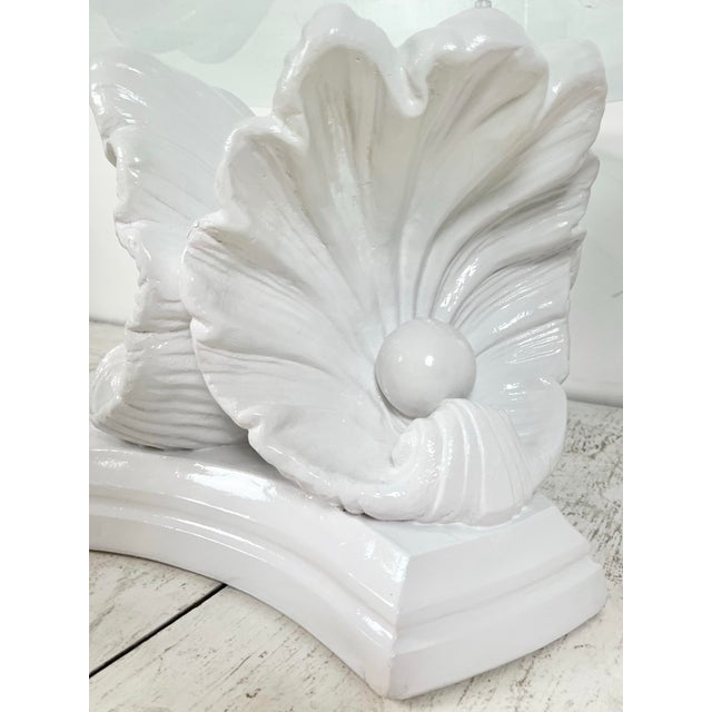Vintage Plaster Shell Coffee Table For Sale In Tampa - Image 6 of 10