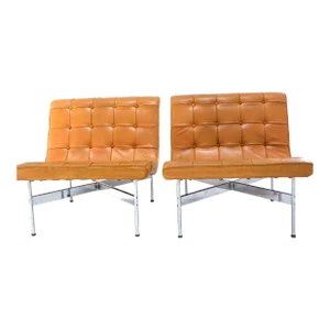 1950s Vintage Katavalos, Littel, & Kelly "New York" Lounge Chairs - a Pair