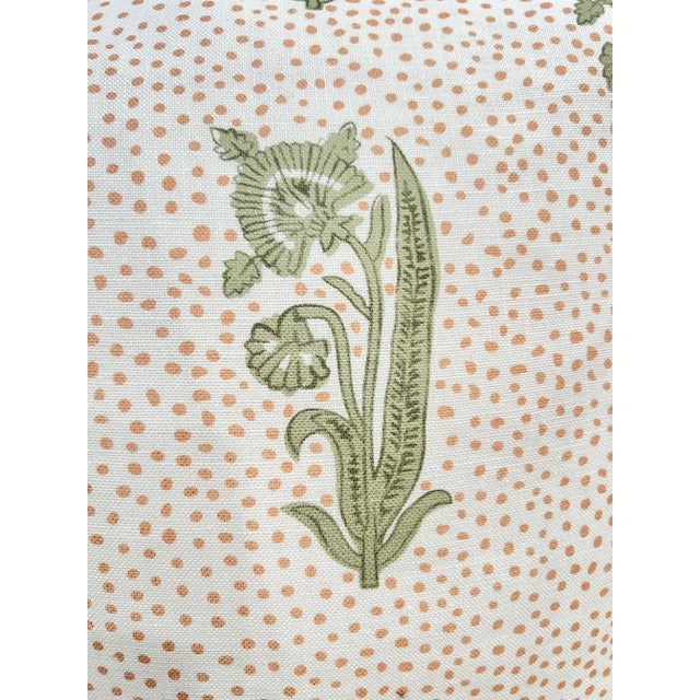 Pair of Lisa Fine Kalindi Reverse Pillow Covers in Sage Colorway For Sale - Image 4 of 4