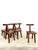 This set of six elm chairs by the manufacturer Aranjou are true icons of rustic and brutalist French design from the...