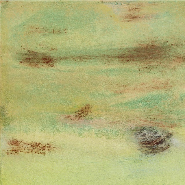 Awh 354 - Original Minimalist Abstract Oil Painting on Canvas by Bernhard Zimmer For Sale In Los Angeles - Image 6 of 9