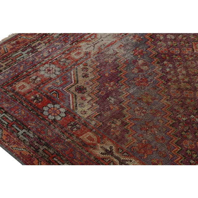 1960s 1960s Vintage Samarkand Style Rug With Geometric Patterns For Sale - Image 5 of 7