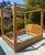 Hollywood Regency Monumental Vintage Pencil Reed Rattan Canopy Bed, Queen Size For Sale - Image 3 of 12