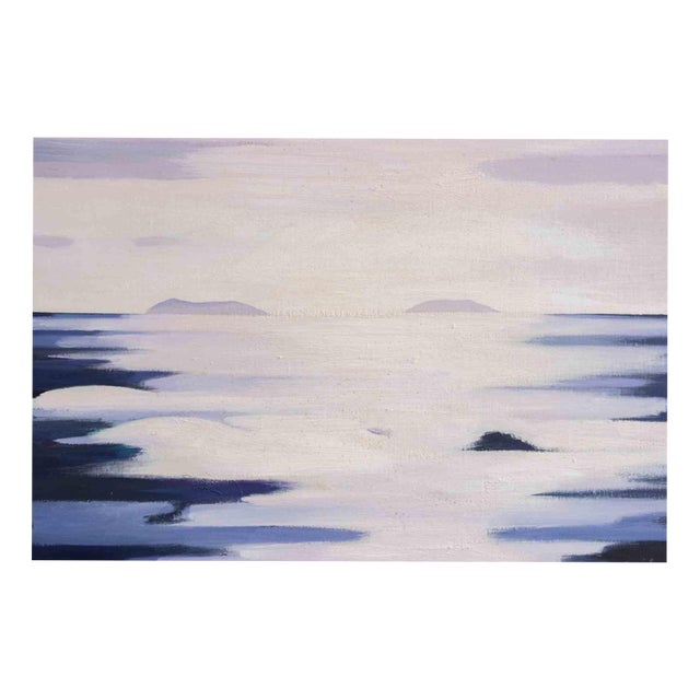 Gino Guida, The Islands, 1980s, Oil Painting on Canvas For Sale