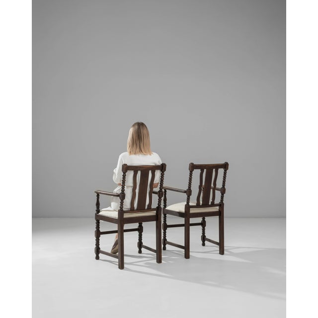 20th Century French Baroque Wooden Armchairs With Upholstered Seats - A Pair For Sale In Greensboro - Image 6 of 18