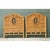 This vintage pair of twin headboards is richly woven in golden-toned wicker and rattan, with a softly scalloped, arched...