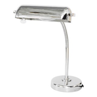 Art Deco Flexible Nickel Plated Table Lamp, 1920s For Sale