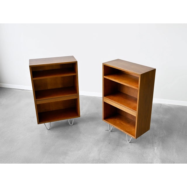 Mid-Century Modern George Nelson BCS Bookcases in Walnut for Herman Miller - A Pair For Sale - Image 3 of 13