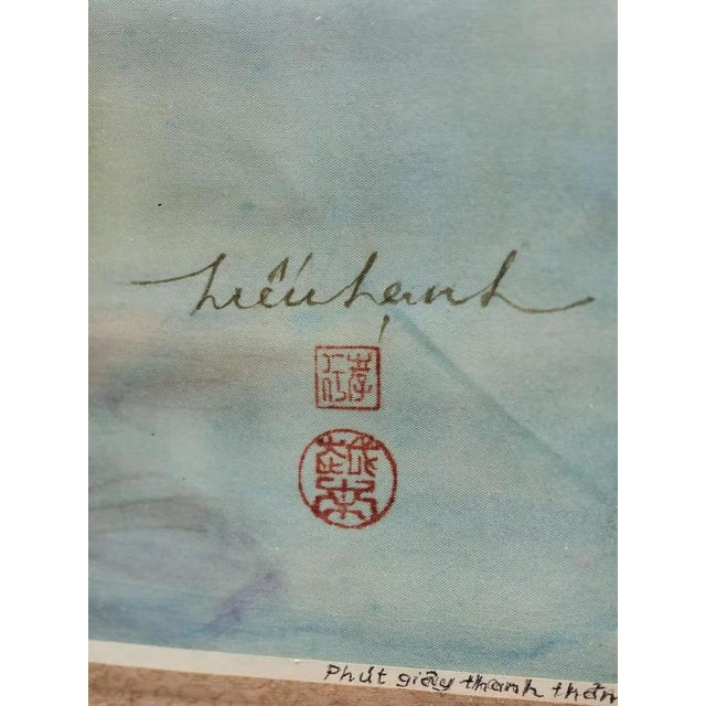 Trần Thị Hiếu Hạnh, Moments of Serenity, Silk, Framed For Sale - Image 6 of 10