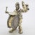 Italian Vintage Italian Handmade Genuine Silver Large Angini Branded Street Artist With Drums Figurine, Made in Arezzo (Tuscany) For Sale - Image 3 of 12