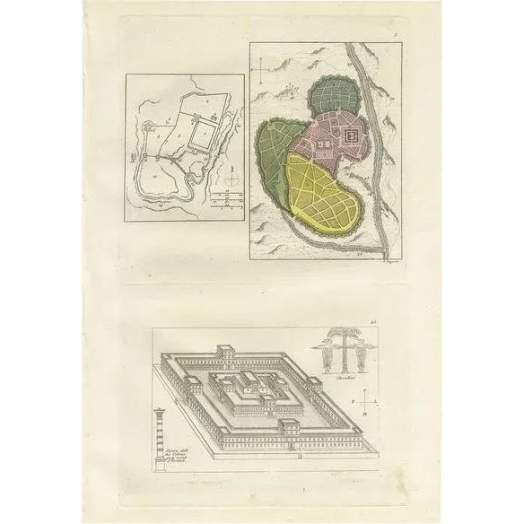 Early 19th Century Ferrario, Plans of Jerusalem, 1831, Print For Sale - Image 5 of 5