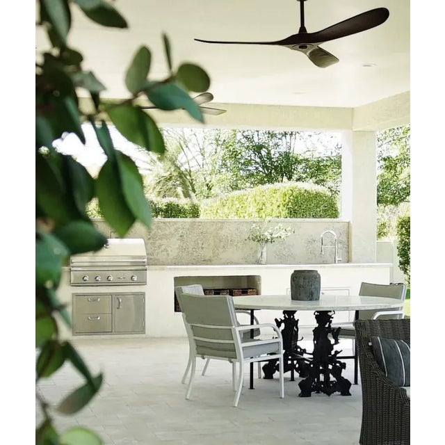Mid 20th Century Custom Marble Dining Table For Sale - Image 9 of 9