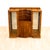Mid-Century Modern 1950s Art Deco Walnut China Display Cabinet For Sale - Image 3 of 10