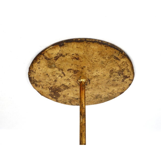 Vintage Gold Metal Martini Table, 1950s For Sale - Image 12 of 13