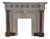 Striking Neoclassical Marble Fireplace Mantle with Red Marble Columns For Sale