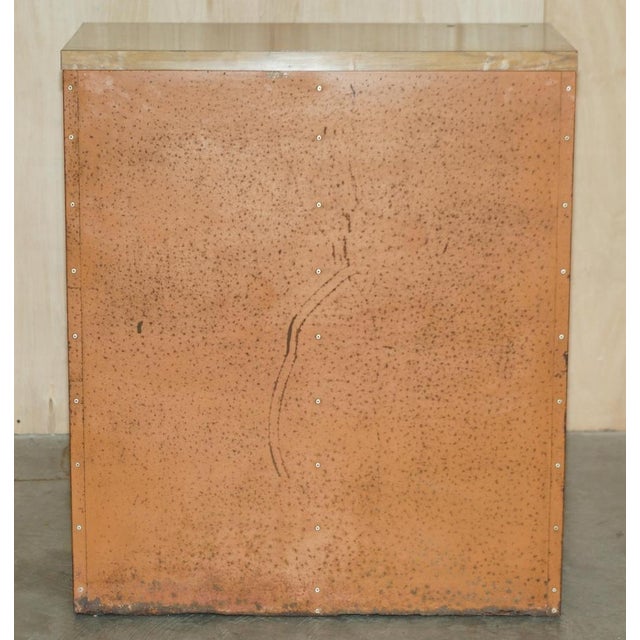 Antique Industrial Metal Workers Chest of Drawers for Screws Nuts & Bolts For Sale - Image 10 of 16