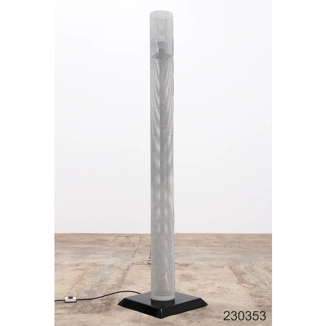 Vintage Italian White Metal Floor Lamp, 1960 For Sale - Image 12 of 12