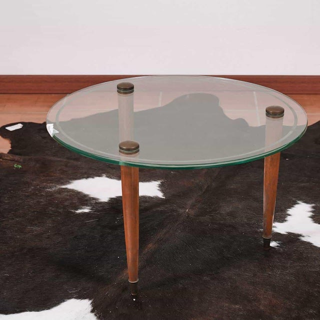 Glass Glass Coffee Table, 1960s-1970s For Sale - Image 7 of 7