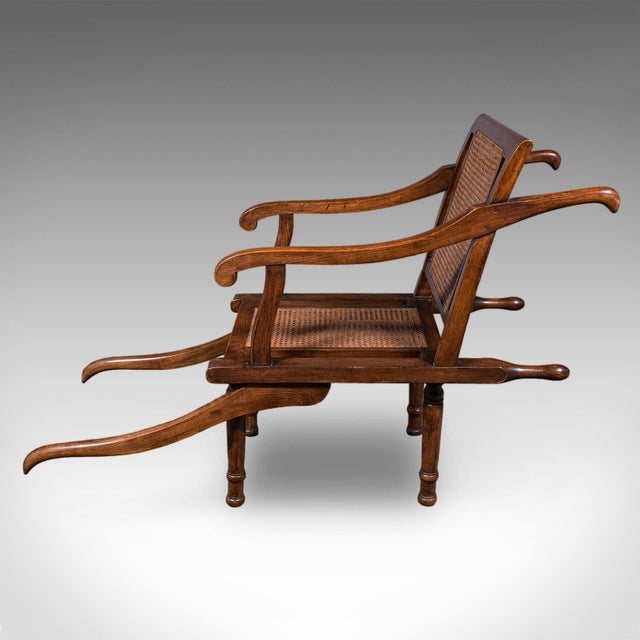Antique Ladies Colonial Veranda Chair, English, Beech, Carrying Seat, Victorian For Sale - Image 6 of 12