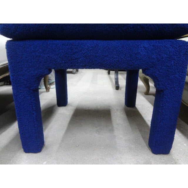 Milo Baughman Mid-Century Milo Baughman Style Parsons Ottoman For Sale - Image 4 of 10