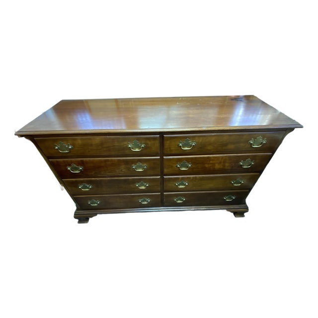 Late 20th Century Kindel Cherry Chest of Drawers For Sale