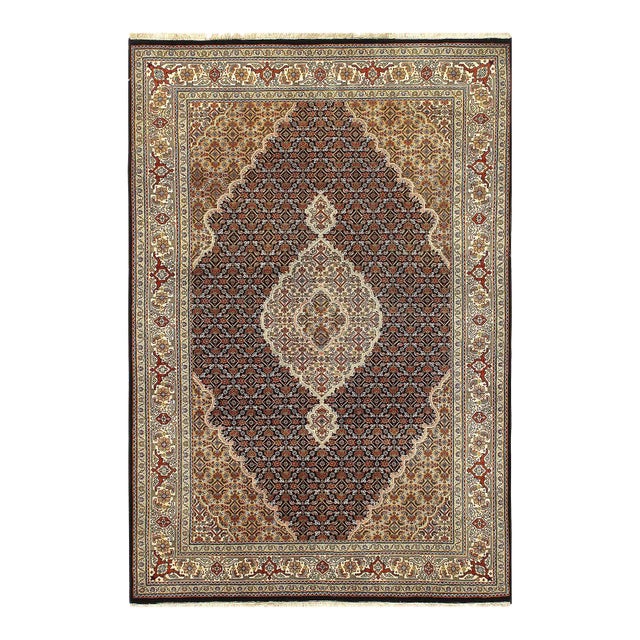 2020s Pasargad Fine Hand Knotted Silk & Wool Tabriz Rug For Sale
