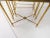 Late 20th Century Set Brass French Maison Bagues Style Faux Bamboo Form Chinoiserie Nesting Tables For Sale - Image 5 of 6
