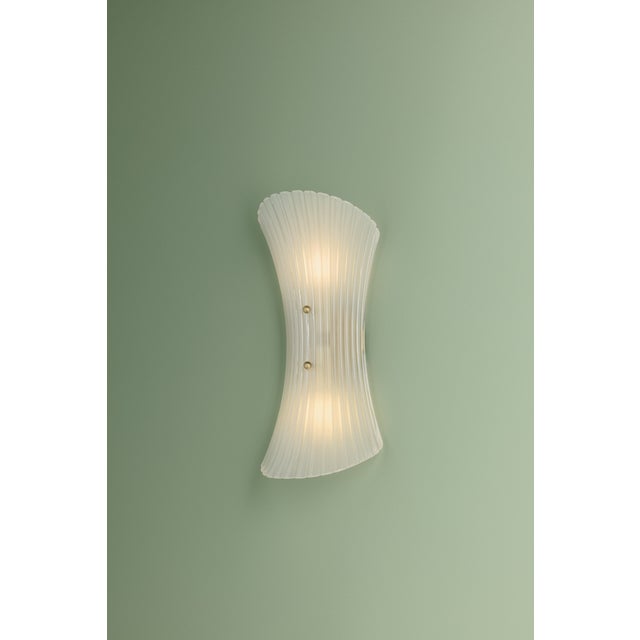 Mitzi Esmae 7 in. 2 Light Wall Sconce in Aged Brass Finish For Sale - Image 11 of 13