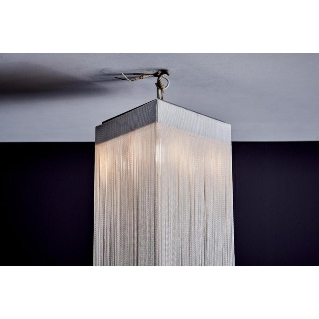 1970s Triangular Garbo String Pendant Lamp attributed to Mariyo Yagi and Studio Simon, Italy, 1970 For Sale - Image 5 of 11