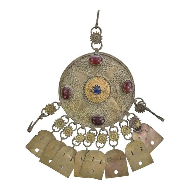Antique Ottoman Metal Pendant, 19th Century For Sale - Image 5 of 5