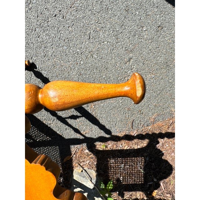 Wood Mid 20th Century Jacobean Caned Seat Chair For Sale - Image 7 of 8