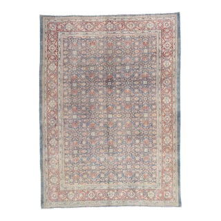 Antique Blue Persian Tabriz Rug, 08'00 X 10'09 For Sale