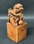 Vintage Large Chinese Art Carved Soapstone Seal With Foo Dog Sculpture For Sale - Image 9 of 11