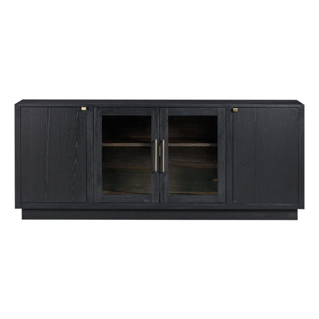 Marlow Black Wood Console For Sale - Image 11 of 11