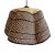 Navy & Natural Bolga Wave Basket Pendant Light For Sale - Image 4 of 5