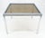 Flip Top 40" Square Crome Base Smoked Glass Top Dining Table 84" Extended Clean!