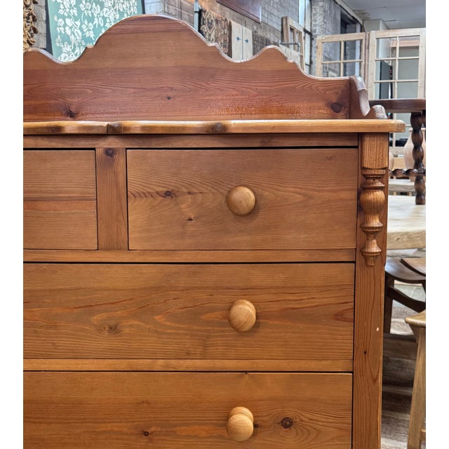 Wood Vintage English Pine Dresser For Sale - Image 7 of 9