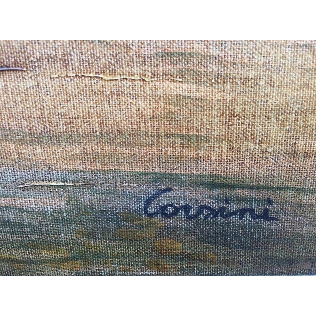 Alberto Corsini, On the Beach near Naples, Oil Painting on Canvas For Sale - Image 9 of 13