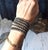 Vintage Alexis Kirk Wide Black & Clear Rhinestone Bracelet For Sale - Image 12 of 15