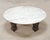 Bohemian Bronze Mace Finial Cocktail Table Carrara Marble Top For Sale In Sacramento - Image 6 of 18