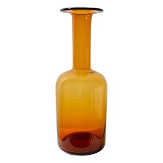 Mid-Century Modern Bottle Vase by Otto Brauer for Holmegaard, 1960s For Sale