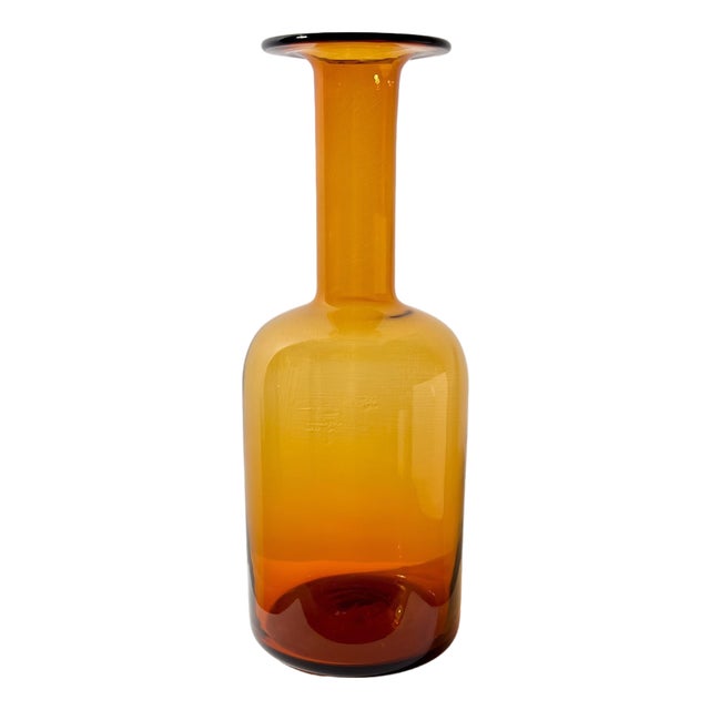 Mid-Century Modern Bottle Vase by Otto Brauer for Holmegaard, 1960s For Sale