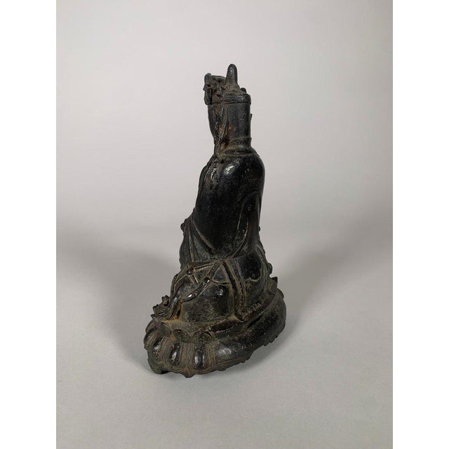 Sculpture of a Guanyin Bodhisattva, Ming Dynasty (1368-1644), China, 15th-16th century. Depicted mounted on a saddled...